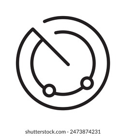 Radar Detection Icon Ideal for Security and Surveillance Themes