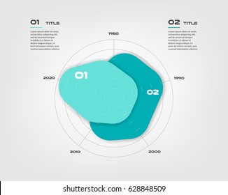 Radar diagram elements color infographics. Some of chart, graph, parts, processes. Vector business template for presentation. Can be used for workflow layout, diagram, banner, web design