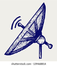 Radar. Doodle style