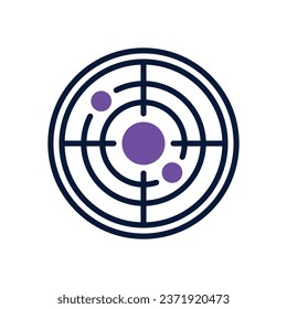 radar dual tone icon. vector icon for your website, mobile, presentation, and logo design.