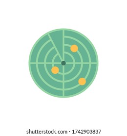 Radar graphic design template vector isolated