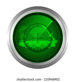 radar green rocket icon