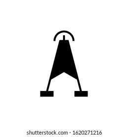 radar icon black and white
