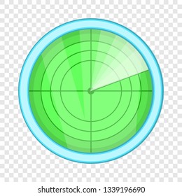 Radar icon in cartoon style isolated on background for any web design 
