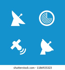 Radar icon. collection of 4 radar filled icons such as . editable radar icons for web and mobile.