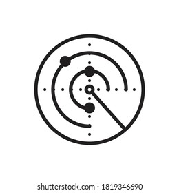 Radar icon design isolated on white background