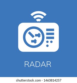  Radar Icon. Editable  Radar Icon For Web Or Mobile.