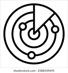 Radar Icon Element For Design