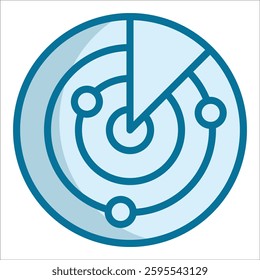 Radar Icon Element For Design