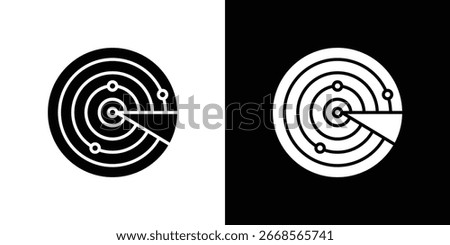 Radar icon graphics - Vector. perfect for graphic projects