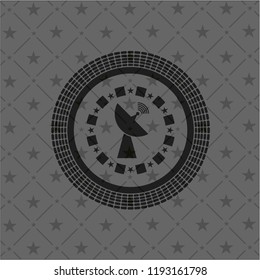 radar icon inside dark badge