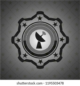 radar icon inside dark badge or emblem