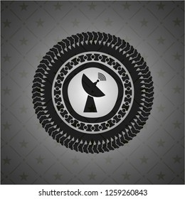radar icon inside dark badge