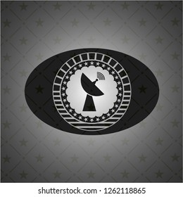 radar icon inside dark badge