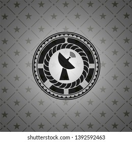 radar icon inside dark badge