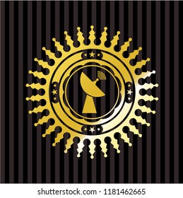 radar icon inside shiny badge