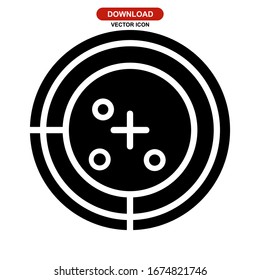 radar icon or logo isolated sign symbol vector illustration - high quality black style vector icons
