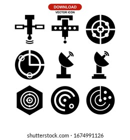 radar icon or logo isolated sign symbol vector illustration - Collection of high quality black style vector icons
