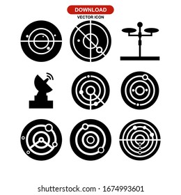 radar icon or logo isolated sign symbol vector illustration - Collection of high quality black style vector icons
