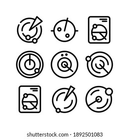 Radar icon or logo isolated sign symbol vector illustration - Collection of high quality black style vector icons
