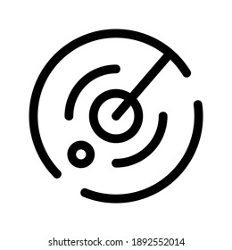 Radar icon or logo isolated sign symbol vector illustration - high quality black style vector icons
