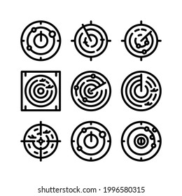 radar icon or logo isolated sign symbol vector illustration - Collection of high quality black style vector icons
