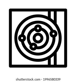 icono de radar o logotipo símbolo de signo aislado ilustración vectorial ilustración de alta calidad estilo negro vectores iconos
