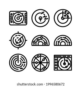 radar icon or logo isolated sign symbol vector illustration - Collection of high quality black style vector icons
