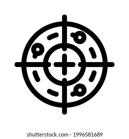 radar icon or logo isolated sign symbol vector illustration - high quality black style vector icons

