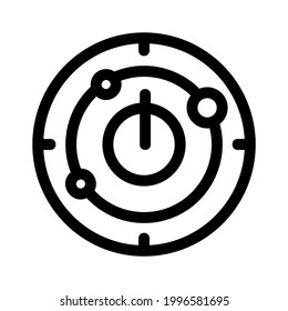radar icon or logo isolated sign symbol vector illustration - high quality black style vector icons
