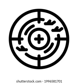 radar icon or logo isolated sign symbol vector illustration - high quality black style vector icons
