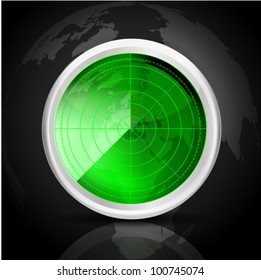 Radar Icon on dark background