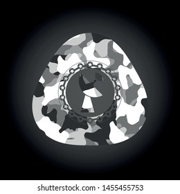 radar icon on grey camo texture