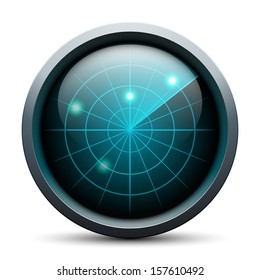 Radar icon on white background