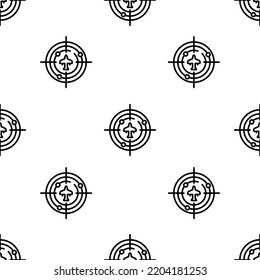 radar icon pattern. Seamless radar pattern on white background.