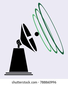 Radar icon satellite 