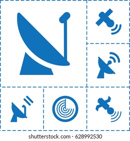 Radar icon. set of 6 radar filled icons such as radar