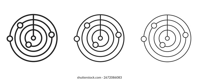 Ícone Radar. Ilustração de elemento simples. Pode ser usado para web e celular.