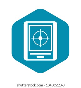 Radar icon in simple style isolated vector illustration