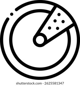 radar icon. Thin Linear Style Design Isolated On White Background