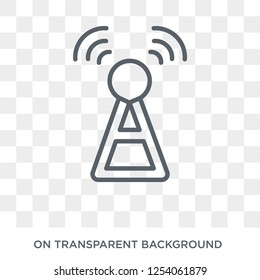 Radar icon. Trendy flat vector Radar icon on transparent background from Nautical collection. High quality filled Radar symbol use for web and mobile