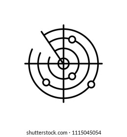 Radar Icon Vector.
