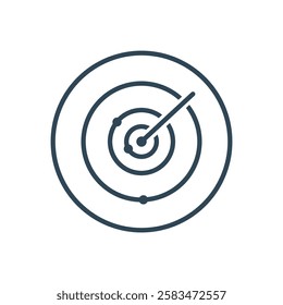 Radar icon vector design templates simple and modern concept