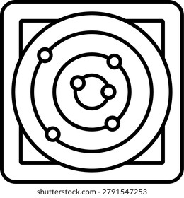 Radar Icon Vector Element line icon design vector icons