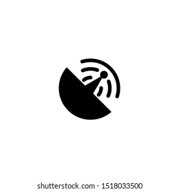 Radar icon vector graphic illustration