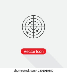 Radar Icon Vector Illustration Eps10