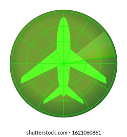Radar icon. Vector Illustration isolated on white background