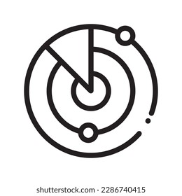 radar icon vector illustration logo design