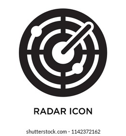 Radar icon vector isolated on white background for your web and mobile app design, Radar logo concept
