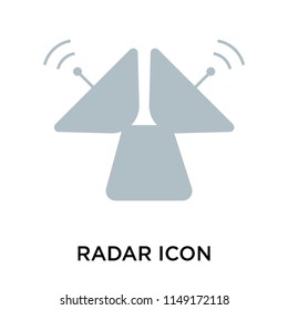 Radar icon vector isolated on white background for your web and mobile app design, Radar logo concept